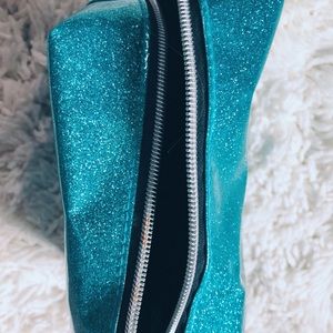 Light Blue Sparkling Cosmetic Bag